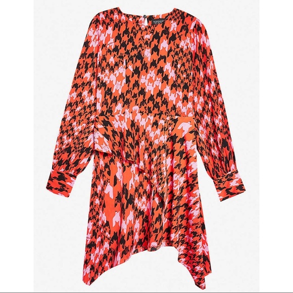 houndstooth dress topshop